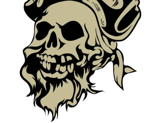 vector skull emblem