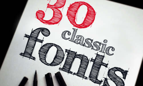 30 classic fonts every designer should have
