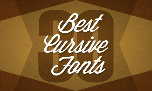 30 best cursive fonts