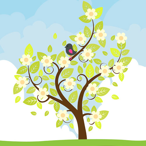 stylized-spring-tree
