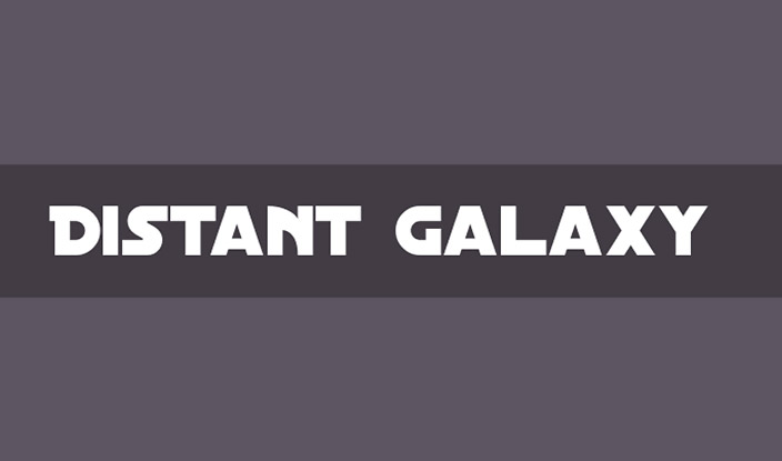 distant galaxy font