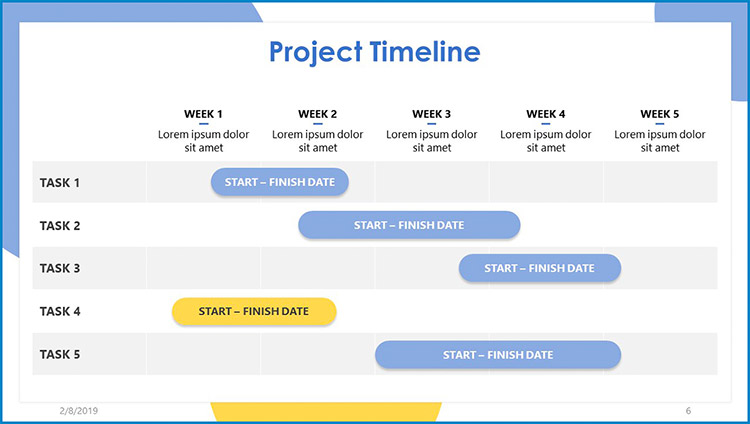 Project Timeline Infographic Template