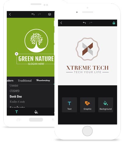 create custom business logos with designevo free logo maker mobile app